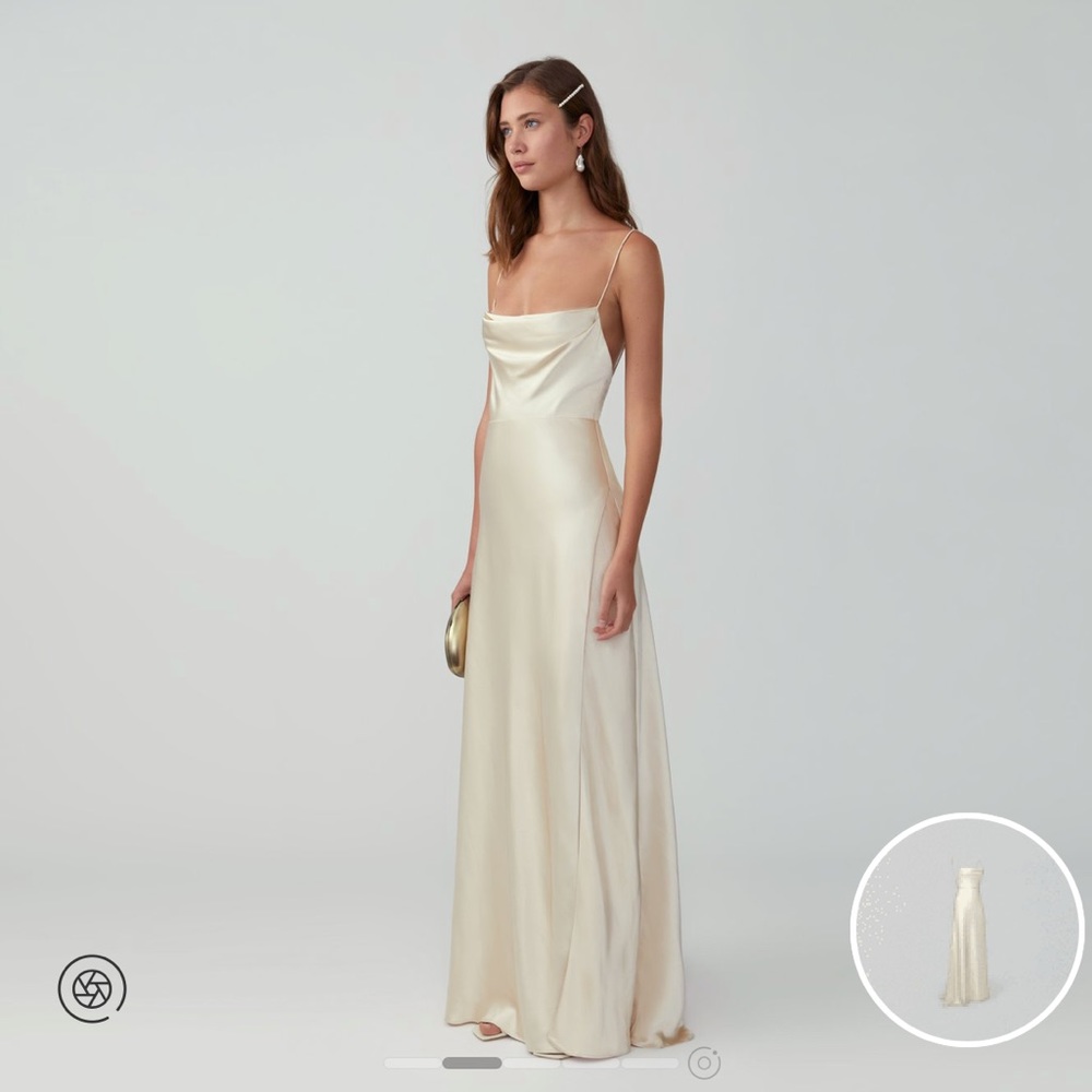 Strappy Draped Gown
